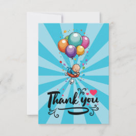 Boy Flat Cartões de agradecimentos