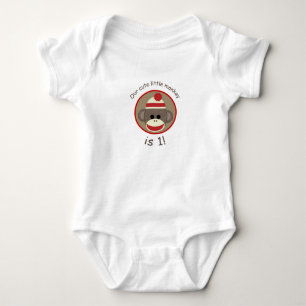 Boy Sock Monkey, primeira camisa de aniversário ve
