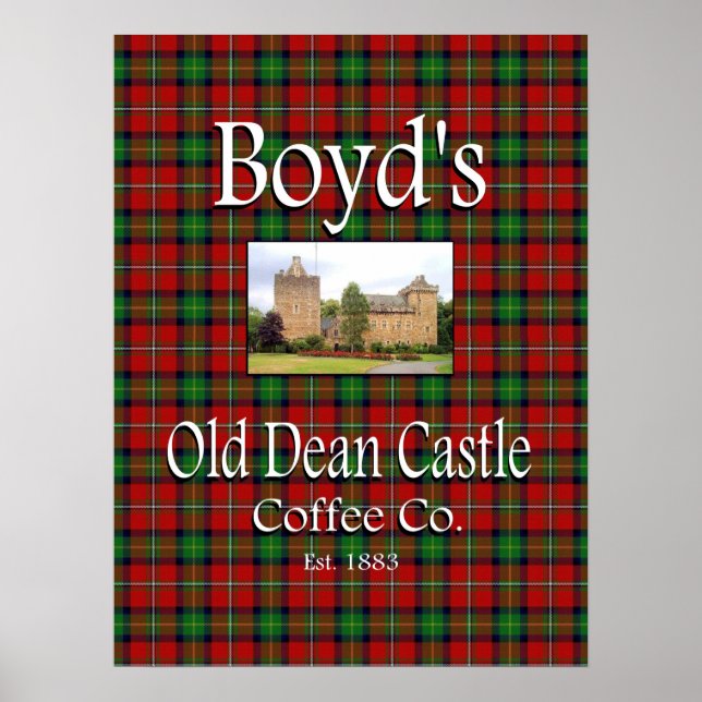 Boyd's Old Dean Castle Coffee Co. Poster (Frente)
