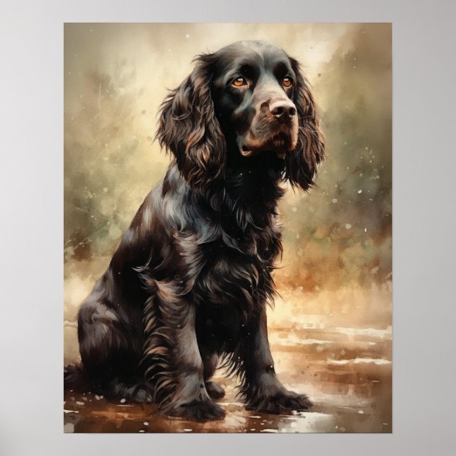 Boykin Spaniel Dog Art Impressão (Frente)
