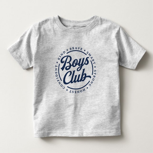 Boys Club T-Shirt - Brave Smart Strong Honest (Frente)
