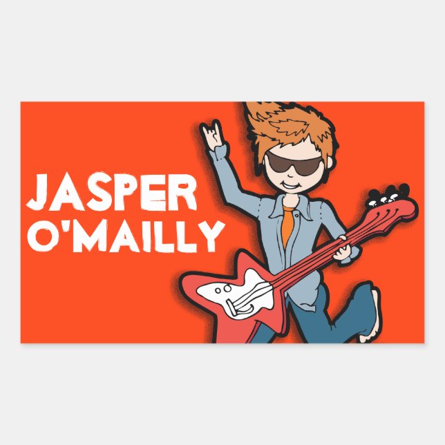 Boys rockstar name - etiqueta laranja - id (Frente)