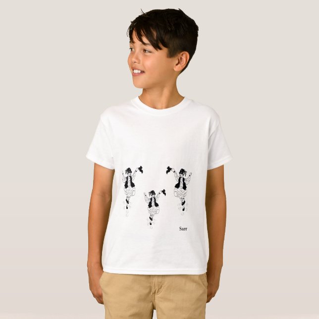 Boys T-Shirts Grego Evzone's Dancing (Frente Completa)