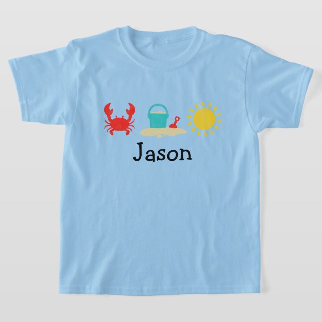 Boys Watercolor Beach Trio T-Shirt (Postura )