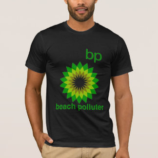 BP encalha o t-shirt dos homens do poluidor