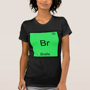 Br - Camiseta do Símbolo do Elemento Químico Engra
