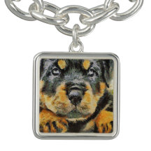 Artístico Rottweiler Puppy Retrato