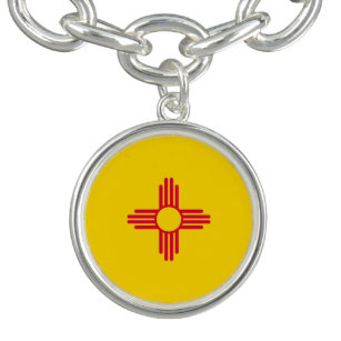 Bracelete Com Pingente Decoração do Design de Sinalizador do Novo México