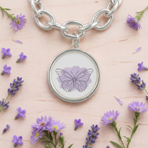 Pulseira de Borboleta em Arte Minimalista de Aquar