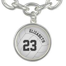 bracelete de vôlei com nome do jogador/número de c
