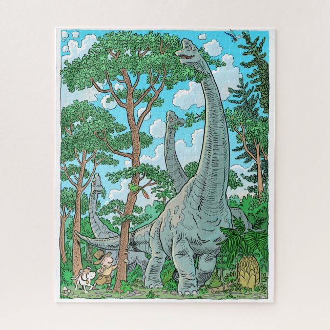 Brachiosaurus Quebra-cabeça (Vertical)