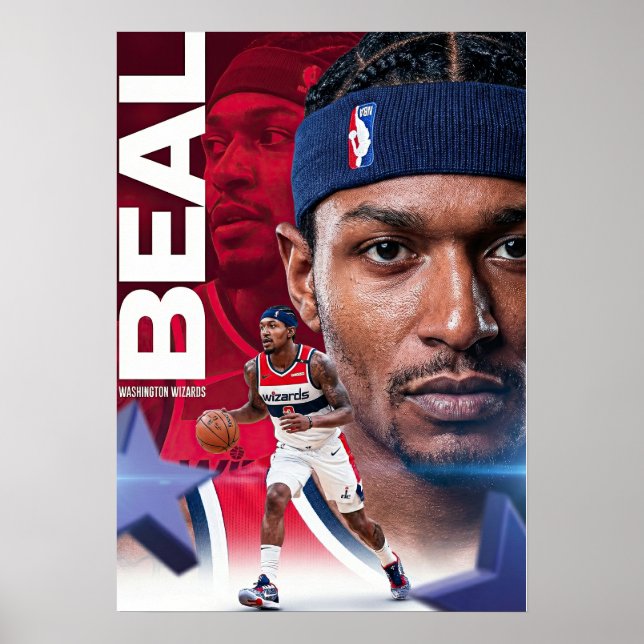  Bradley Beal | Washington Wizards All-Star Poster (Frente)