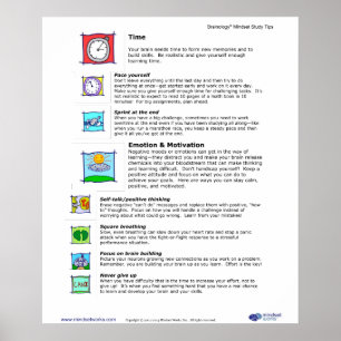 Brainology® Poster 7: Gerenciando Tempo e Emoções