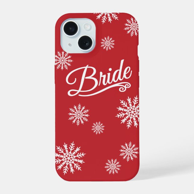 Branca com floco de neve em vermelho (Verso)
