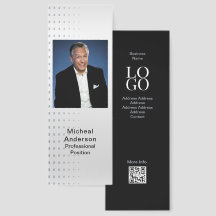 Branca de Anúncio de Foto do Empresário Moderno