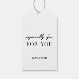 Branca de etiqueta de presente personalizada "Espe