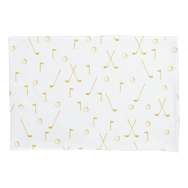 Branca de Golfe Dourado e Elegante Moderno (Frente)