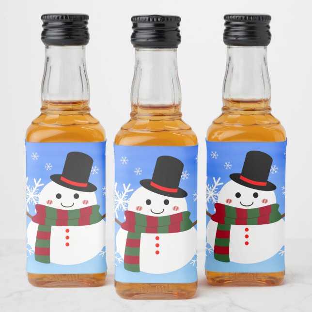 Branca de Natal Snowman (Garrafas)