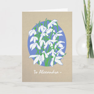 Branca de Neve no Burlap Janeiro - Cartão de Anive