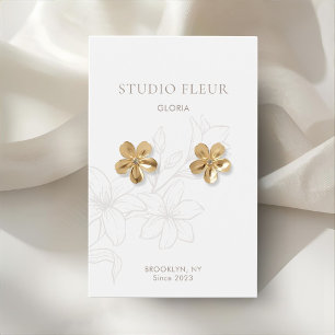 Branca Tela de ressonância Floral Minimalista Ch