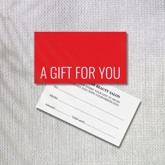 Branca Vermelha Elegante Minimalista (Criador carregado)