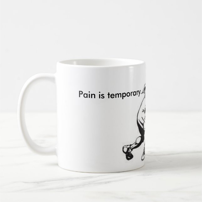 Branco da luta caneca branca clássica de 11 onças (Esquerda)