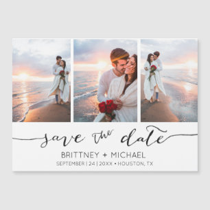 Branco de Colagem de Fotos com Letra Mão