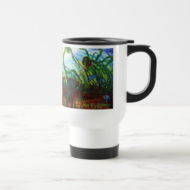 BRANCO desconhecido da CANECA DE VIAGEM das águas (Direita)