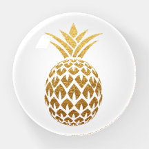 Branco do abacaxi Dourado na moda