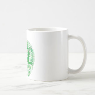 Branco do ESL caneca branca clássica de 11 onças