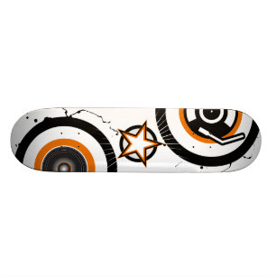 Branco do skate da estrela de Vynil
