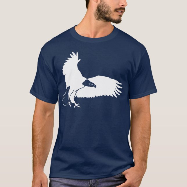 Branco do t-shirt da águia americana (Frente)