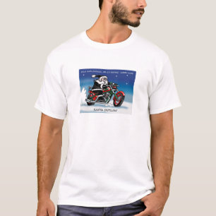 Branco do t-shirt de Outlaw© do papai noel