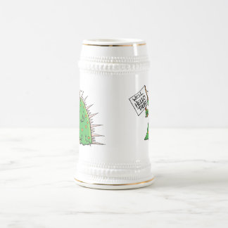 Branco e ouro da caneca de cerveja de Greep