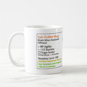 Branco épico da caneca de café