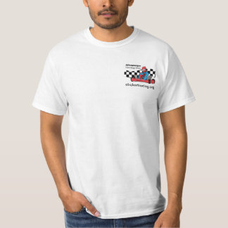 Branco karting do t-shirt do clube de ABQ