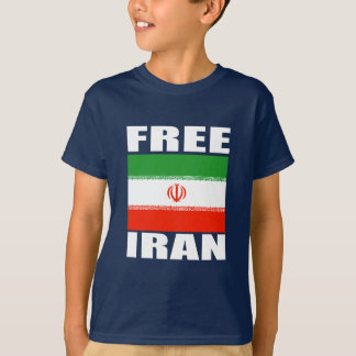 Branco livre do t-shirt de Irã