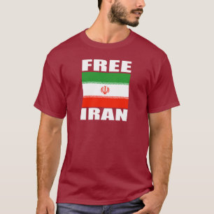 Branco livre do t-shirt de Irã