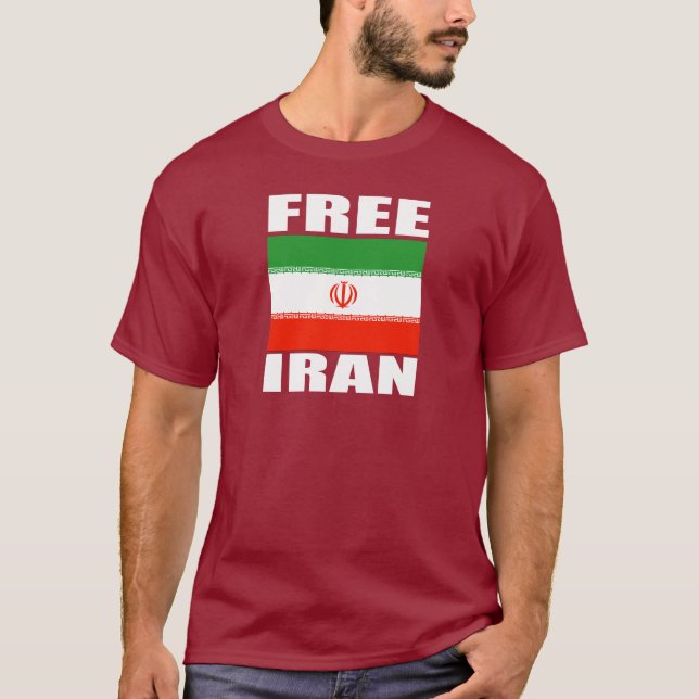 Branco livre do t-shirt de Irã (Frente)