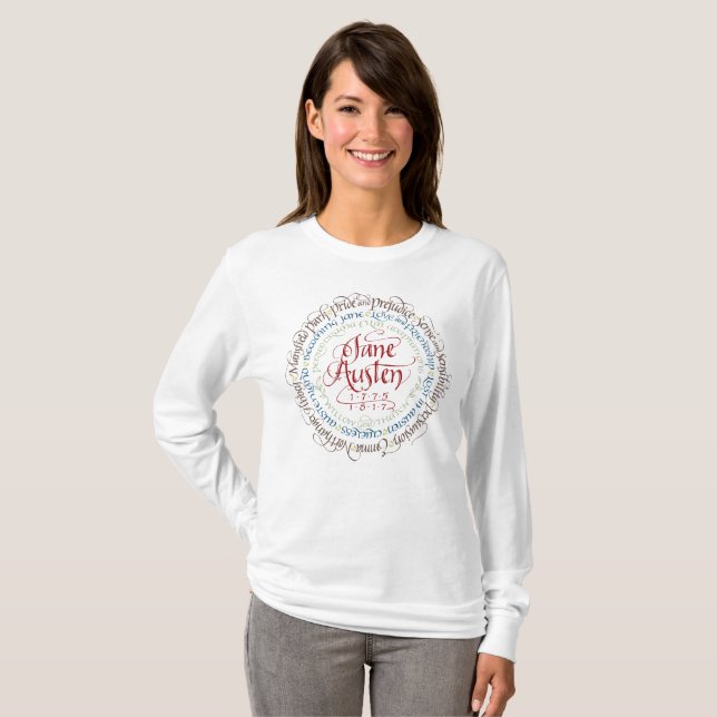 Branco longo do t-shirt da Capa do drama de (Frente Completa)