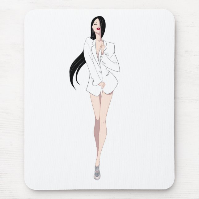 Branco Mousepad de Tux (Frente)