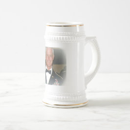 branco/ouro 22oz, caneca de cerveja
