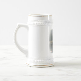 branco/ouro 22oz, caneca de cerveja