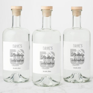 Branco personalizado 50ª Festa de aniversário etár