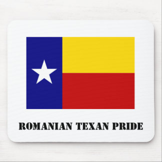 Branco romeno Mousepad do orgulho do Texan