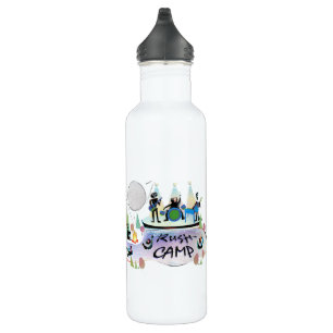 branco RushCamp da garrafa de água 24oz!