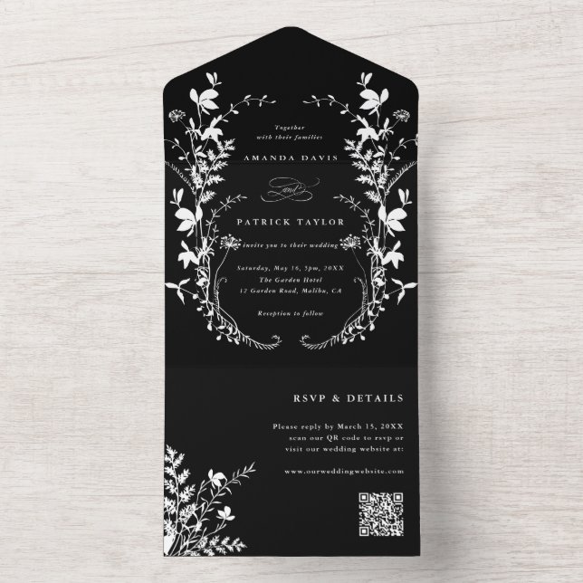 Branco Silhuette Wreath Black (Interno)
