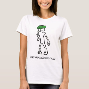 Branco SUPER do t-shirt das senhoras do DIA