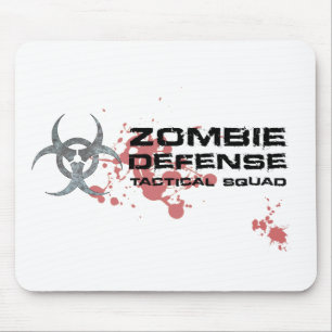 Branco tático do mousepad do pelotão da defesa d