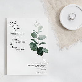 Brancos Modernos, Fazemos Convite De Casamento